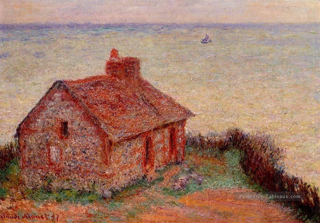 Effet de rose de la maison des douanes Claude Monet Peintures à l'huile